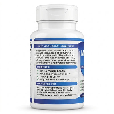 8 in 1 Magnesium Complex Capsules ( BUY 1 GET 1 FREE )