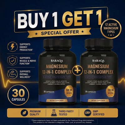 12 in 1 Magnesium Complex Capsules ( BUY 1 GET 1 FREE )