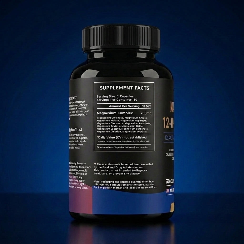 12 in 1 Magnesium Complex Capsules ( BUY 1 GET 1 FREE )