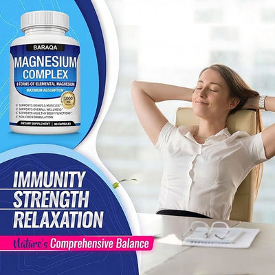 8 in 1 Magnesium Complex Capsules ( BUY 1 GET 1 FREE )