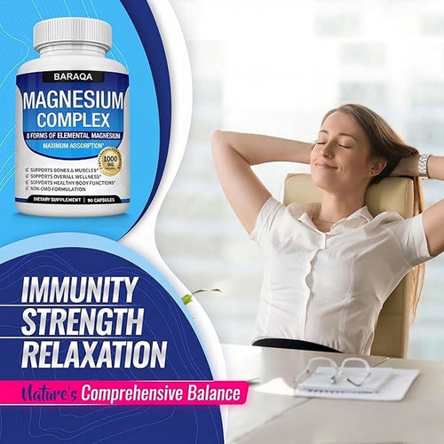 8 in 1 Magnesium Complex Capsules ( BUY 1 GET 1 FREE )