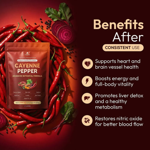 Cayenne Pepper Softgels - 60 Pcs