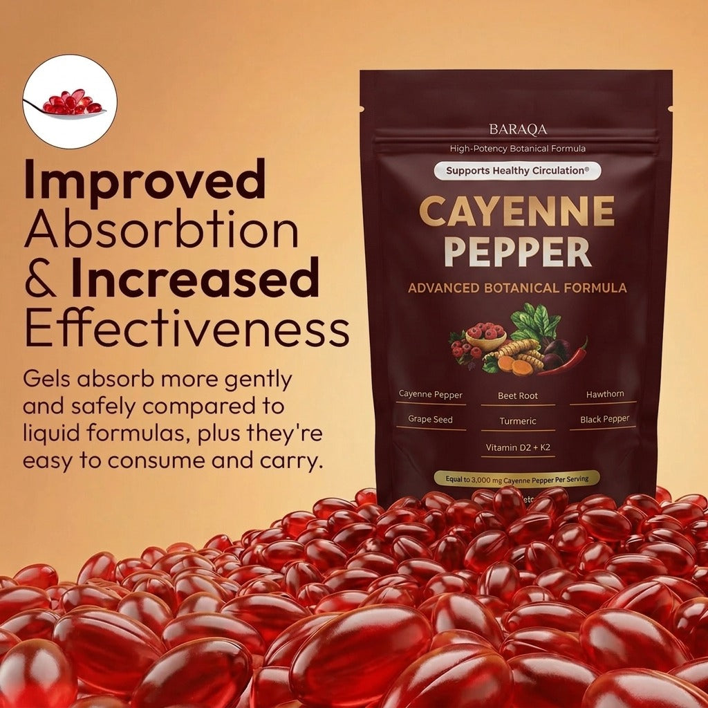 Cayenne Pepper Softgels - 60 Pcs