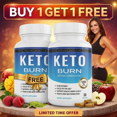Toplux Keto Burn Pills Ketosis Weight Loss - 1200 Mg Ultra Advanced Natural