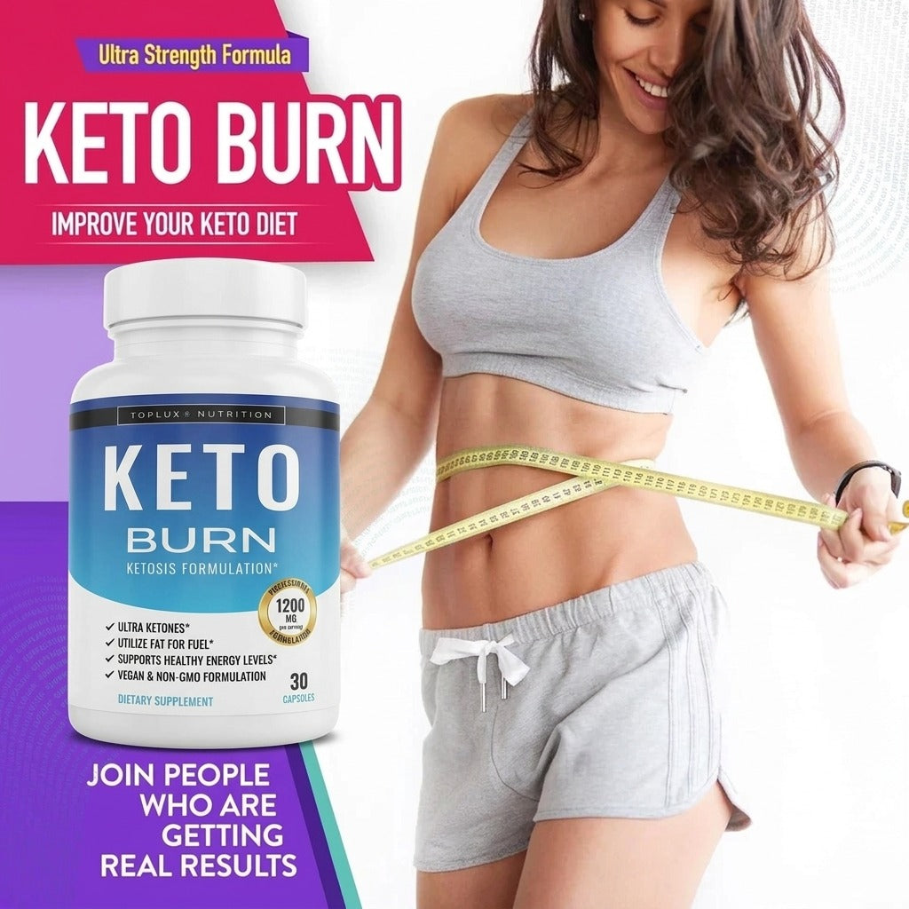 Toplux Keto Burn Pills Ketosis Weight Loss - 1200 Mg Ultra Advanced Natural