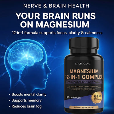 12 in 1 Magnesium Complex Capsules ( BUY 1 GET 1 FREE )