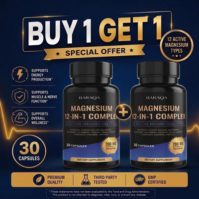 12 in 1 Magnesium Complex Capsules ( BUY 1 GET 1 FREE )
