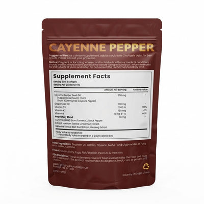 Cayenne Pepper Softgels - 60 Pcs