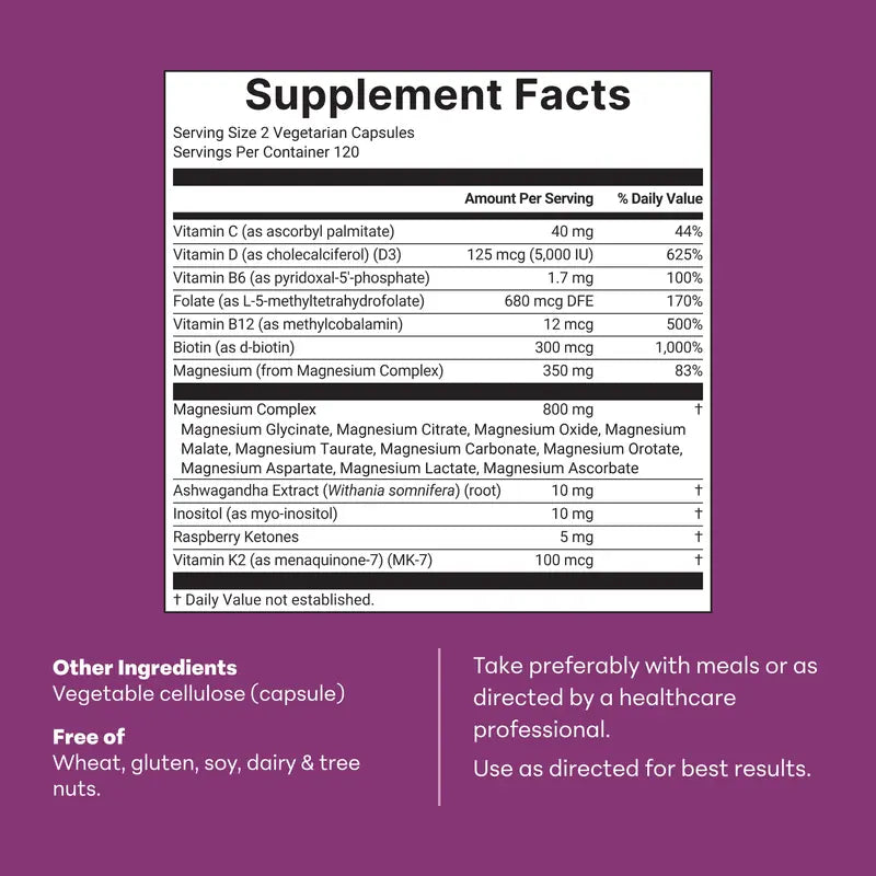 20 in 1 Magnesium Complex for Women Buy 1 Get 1 FREE