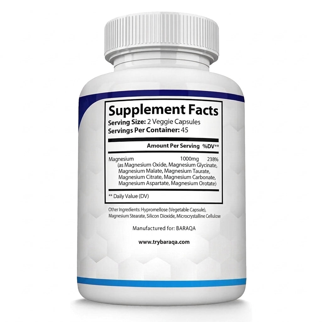 8 in 1 Magnesium Complex Capsules ( BUY 1 GET 1 FREE )